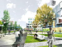Stadcampus met woningen en sport in Oss