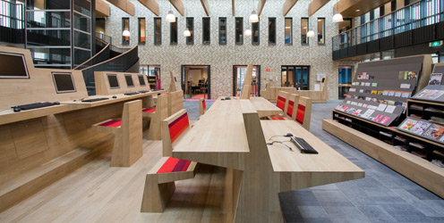 Interieur Bibliotheek Vleuterweide, Utrecht