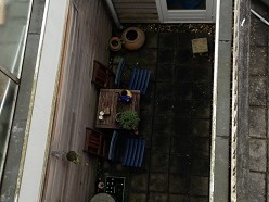 Beloopbaar glas in vloer dakterras