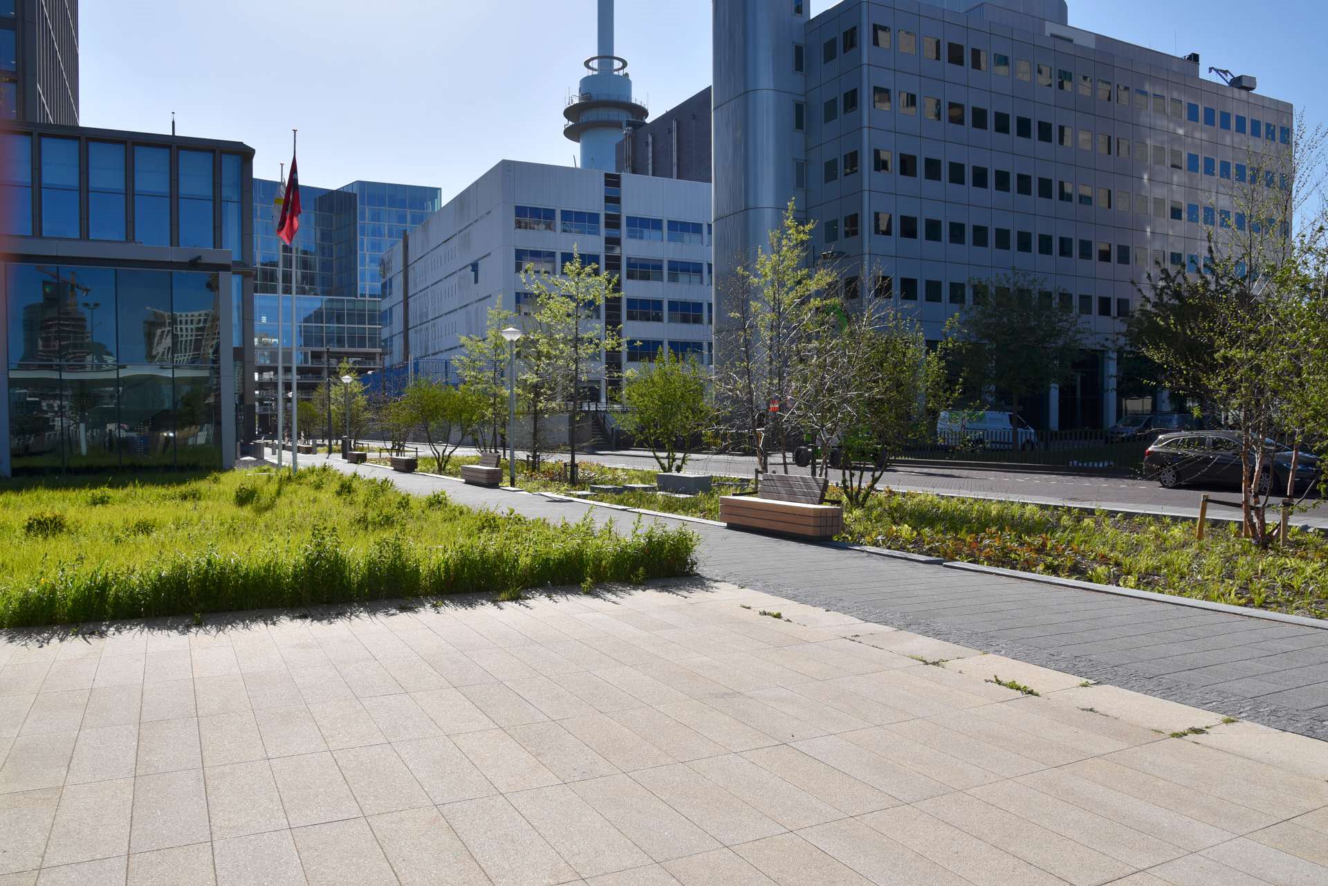 Grijsen Park Straatdesign Vernieuwd Verblijfsgebied In De Zuidas