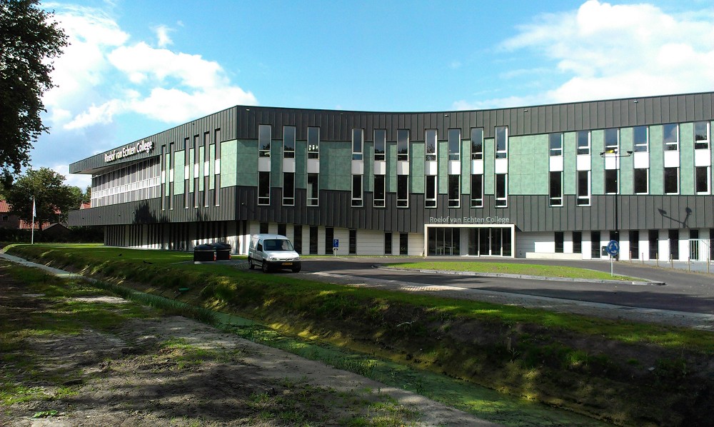 Rheinzink Nederland Roelof van Echten College Hoogeveen architectenweb.nl Rheinzink Nederland Roelof van Echten College Hoogeveen architectenweb.nl