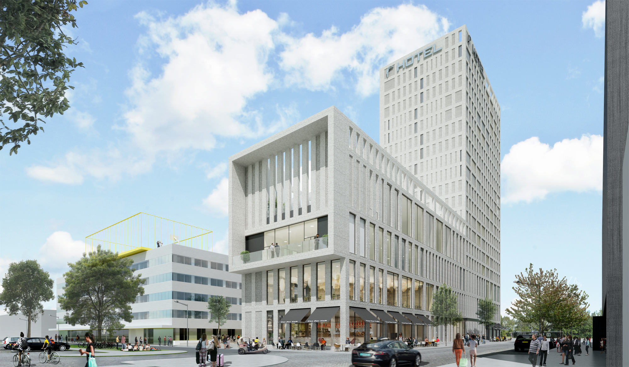 Eerste hotel voor Van der Valk in Amsterdam - architectenweb.nl