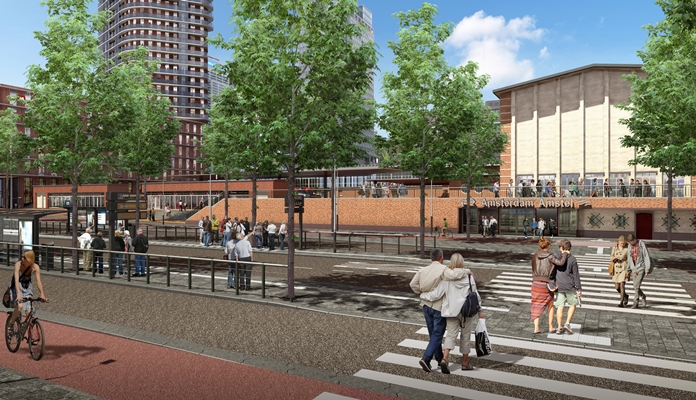 Definitief Ontwerp Openbare Ruimte Amstelstation - Architectenweb.nl