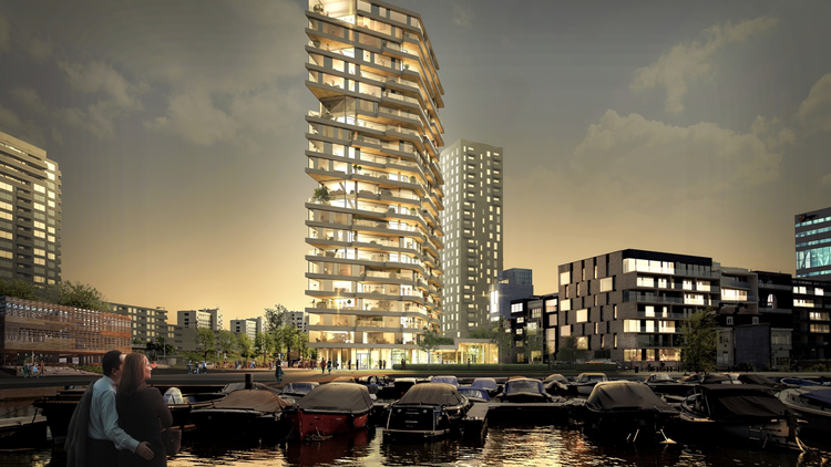 Huh aantal lamp Amsterdam krijgt hoogste houten gebouw - architectenweb.nl