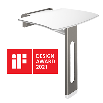 Toegepast terugbetaling van DELABIE | iF Design Award voor het Be-Line® douchezitje! - architectenweb.nl