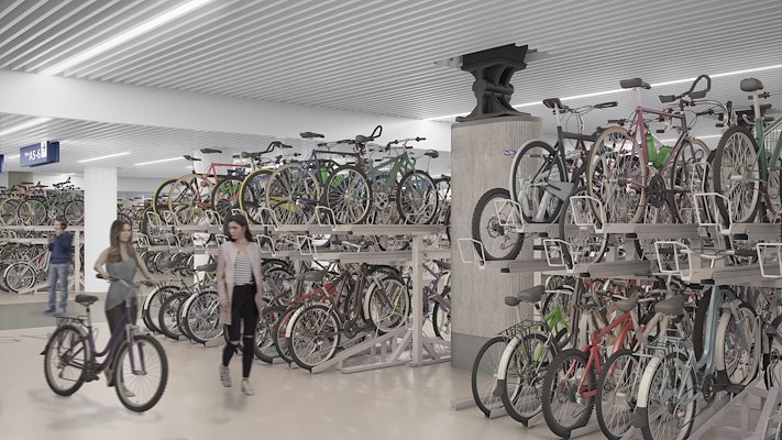 minstens Grommen inflatie Station Amsterdam Centraal krijgt nieuwe fietsenstalling aan oostzijde -  architectenweb.nl