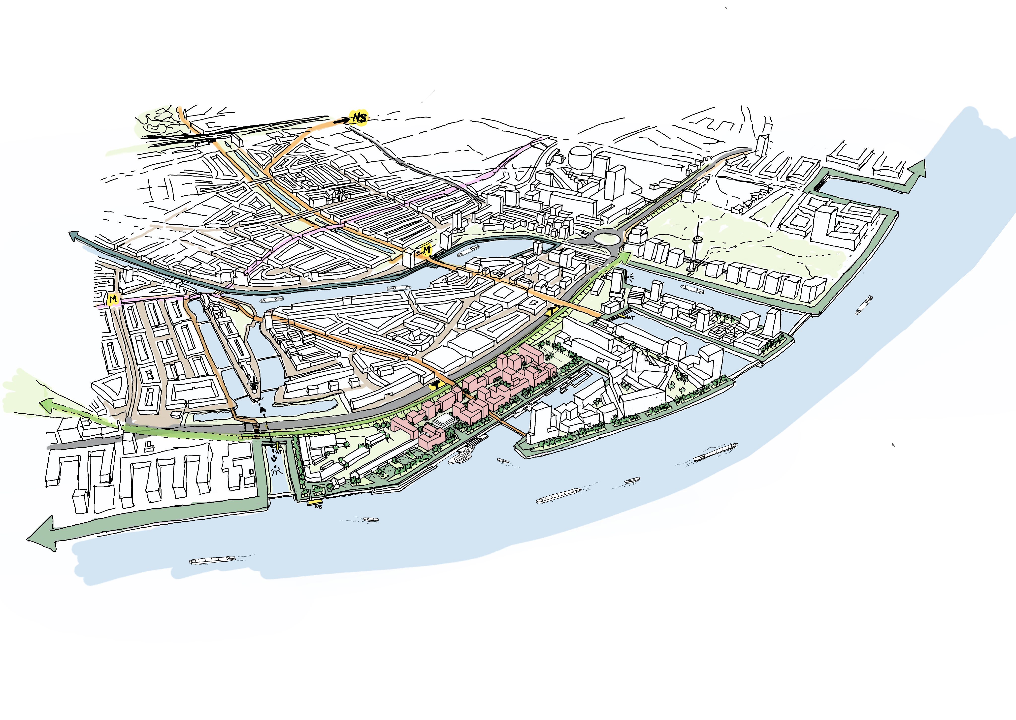 Bureau B+B En Shift Maken Plan Voor Groene Wijk In Rotterdamse ...