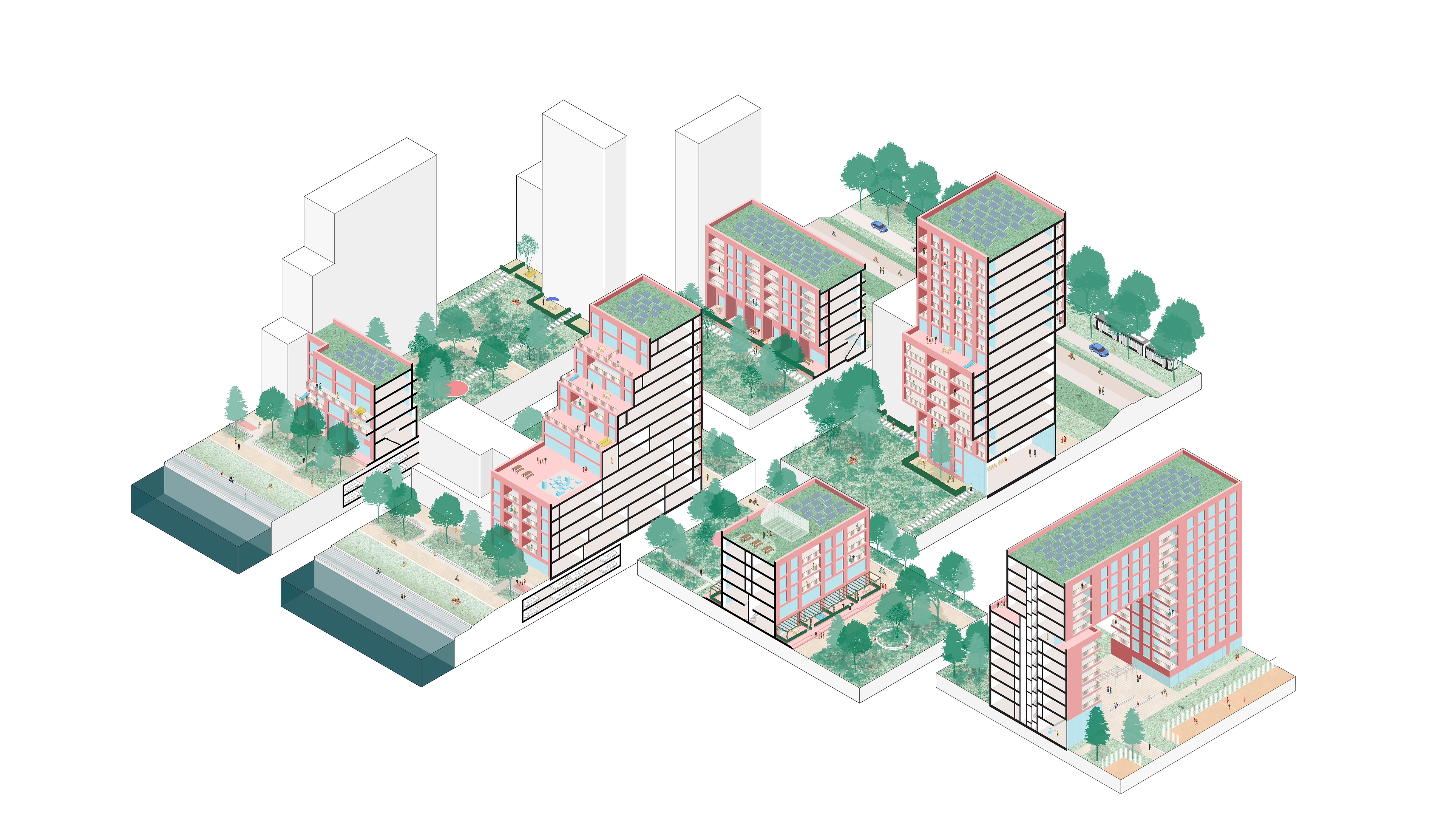 Bureau B+B En Shift Maken Plan Voor Groene Wijk In Rotterdamse ...