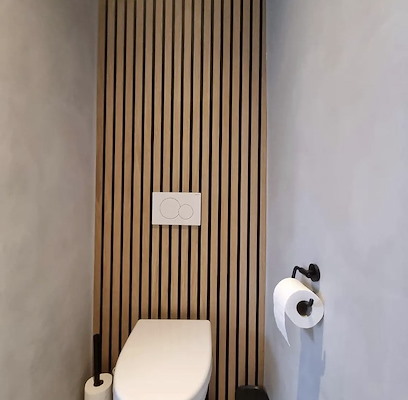 Via eStudio | Sfeervol toilet met Béton Pro