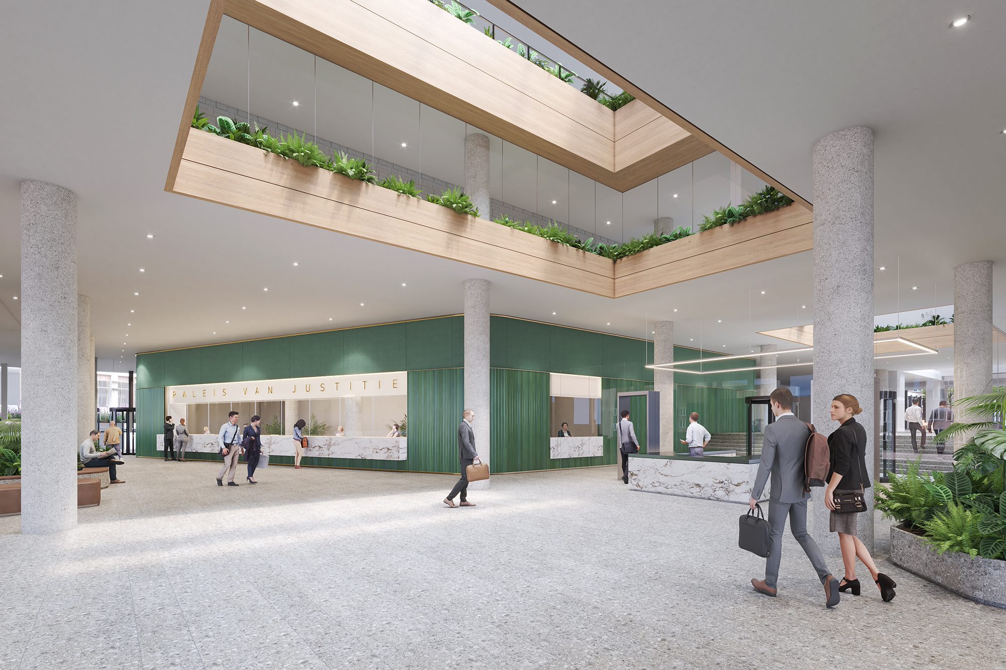 Ontwerp verbouwing en uitbreiding Haags Paleis van Justitie