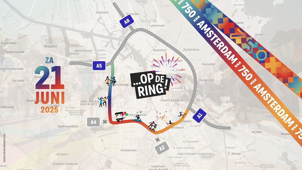 750 Jaar Amsterdam Wordt In 2025 Gevierd Op Autoloze A10 ...